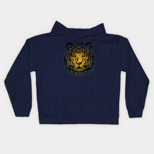 Tiger and the sun Kids Hoodie